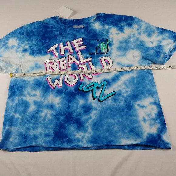 New MTV The Real World Tie-Dye Crop Tee - Picture 5 of 6